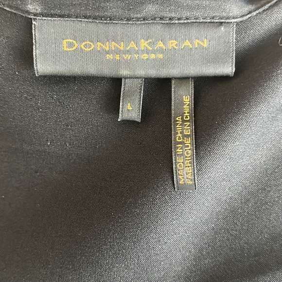 Donna Karan silk black shirt in L size. - Picture 5 of 5